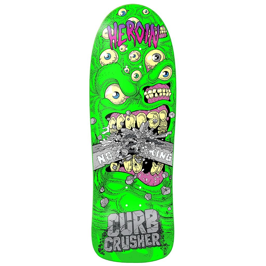 Heroin Curb Crusher Chomp Deck 10.25" - Skateboard - Decks
