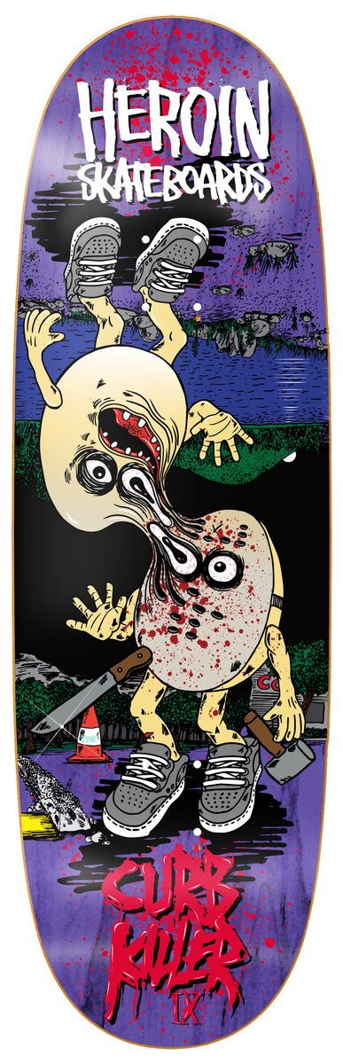 Heroin Curb Kill 9 Merged 10.0" Deck - Skateboard - Decks