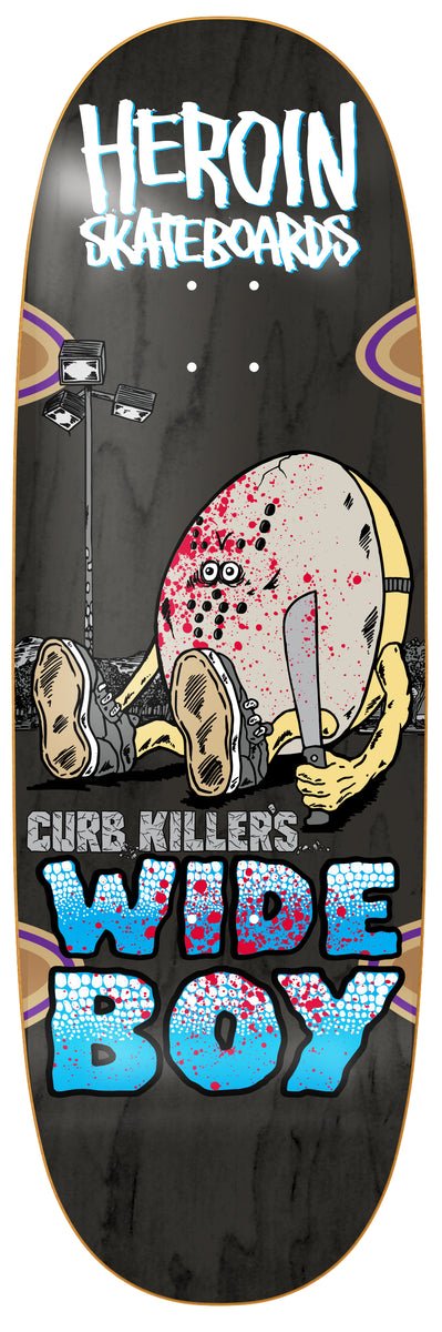 Heroin CURB KILLER WIDE BOY 10.75 Deck - Skateboard - Decks