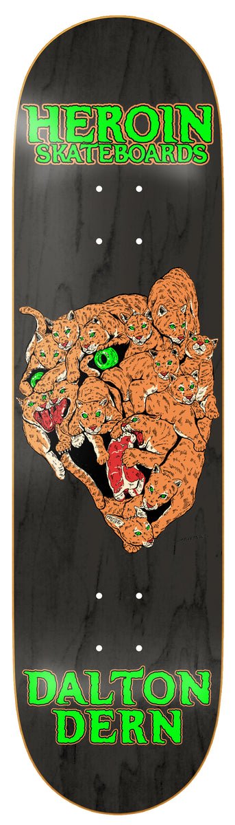 Heroin Dalton Dern Panther 8.5" Skateboard Deck - Skateboard - Decks