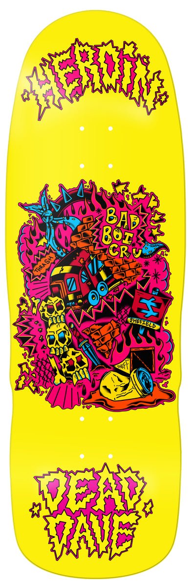 Heroin Dead Dave Trainlines 10.125" Deck - Skateboard - Decks