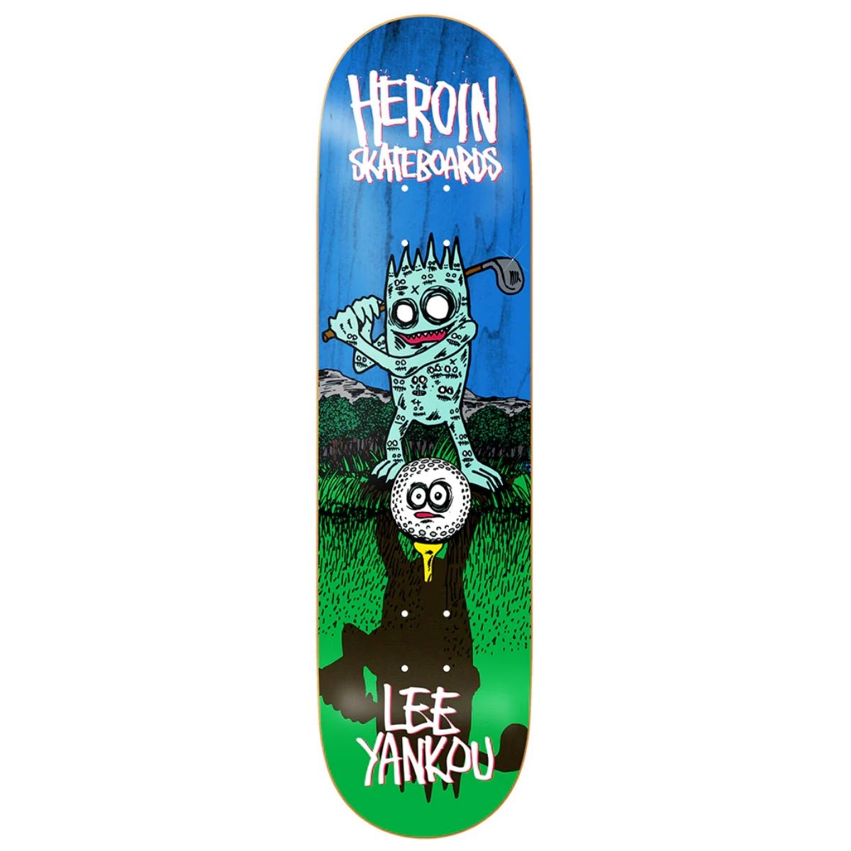 Heroin Lee Yankou Golf Imp 8.25" Skateboard Deck - Skateboard - Decks