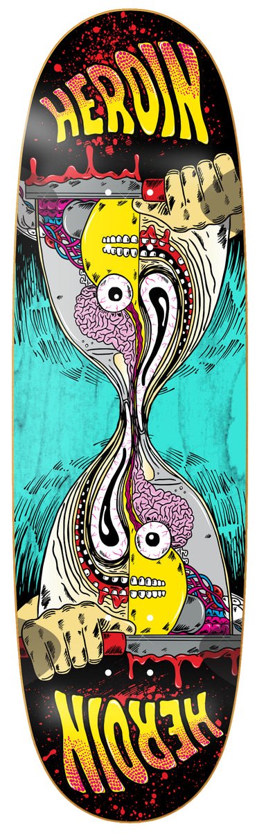 Heroin Merged Anatomy 9.25" RazorEgg Deck - Skateboard - Decks