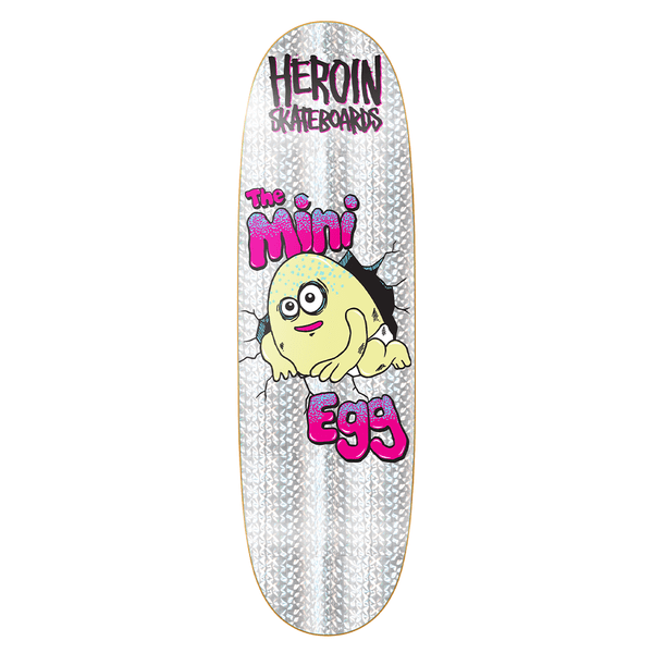 Heroin Mini Egg 8.38" Holographic Foil Skateboard Deck - Skateboard - Decks
