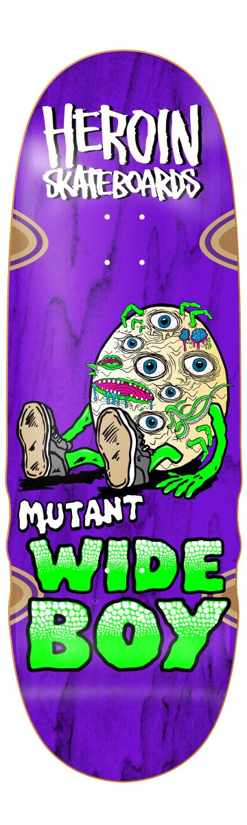 Heroin Mutant Wide Boy 10.4" Deck - Skateboard - Decks