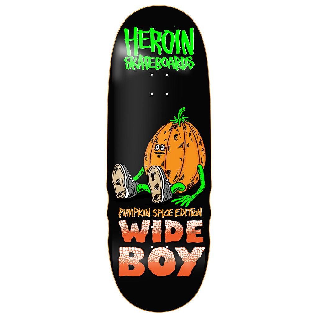 Heroin Pumpkin Spice Wide Boy 10.75" Deck - Skateboard - Decks