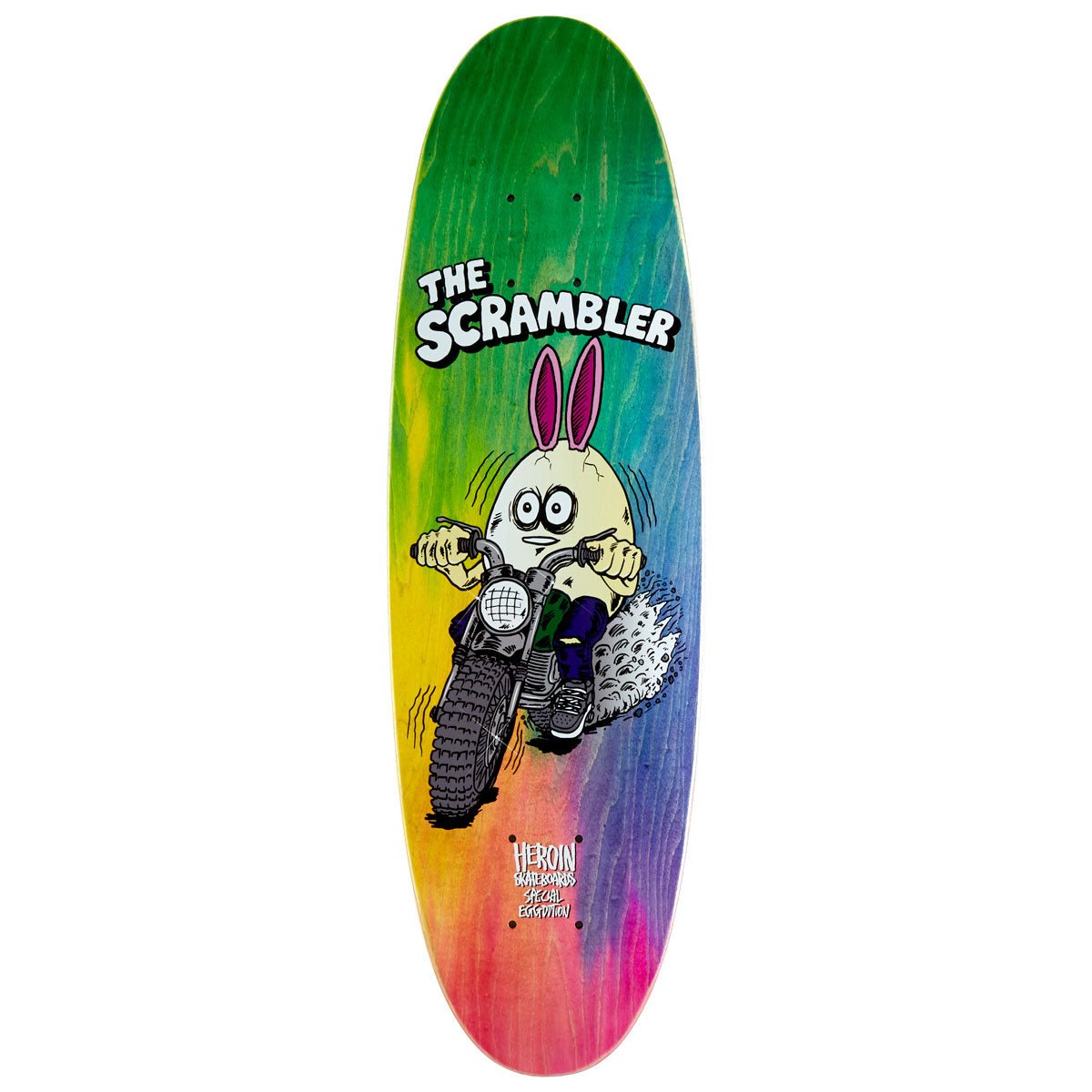 Heroin Scrambler Egg 7.88" Skateboard Deck - Skateboard - Decks