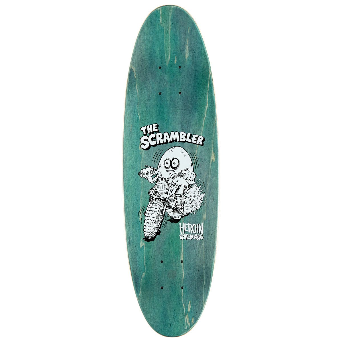 Heroin Scrambler Egg 7.88" Skateboard Deck - Skateboard - Decks