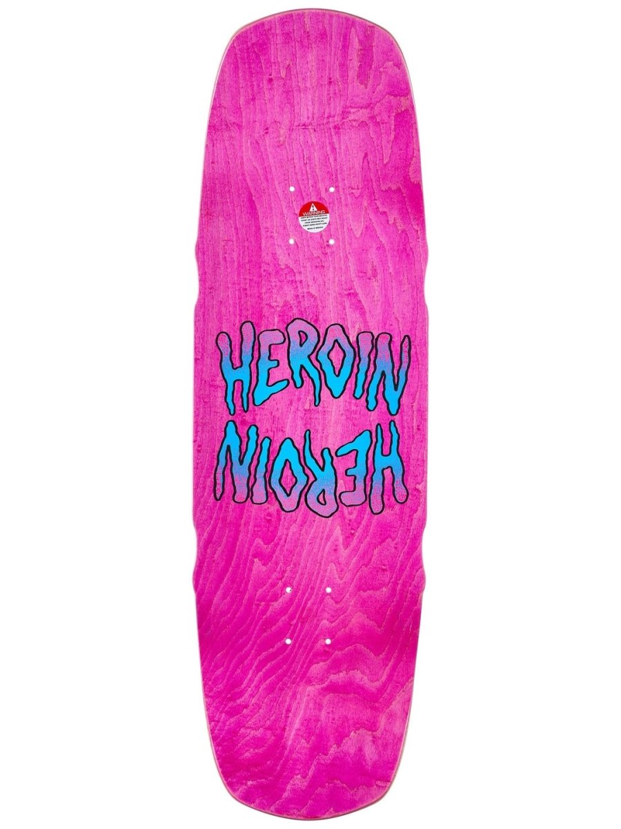 HEROIN Seeing Double 9.5" Mutated Gold Shovel Symmetrical Skateboard Deck - Skateboard - Decks