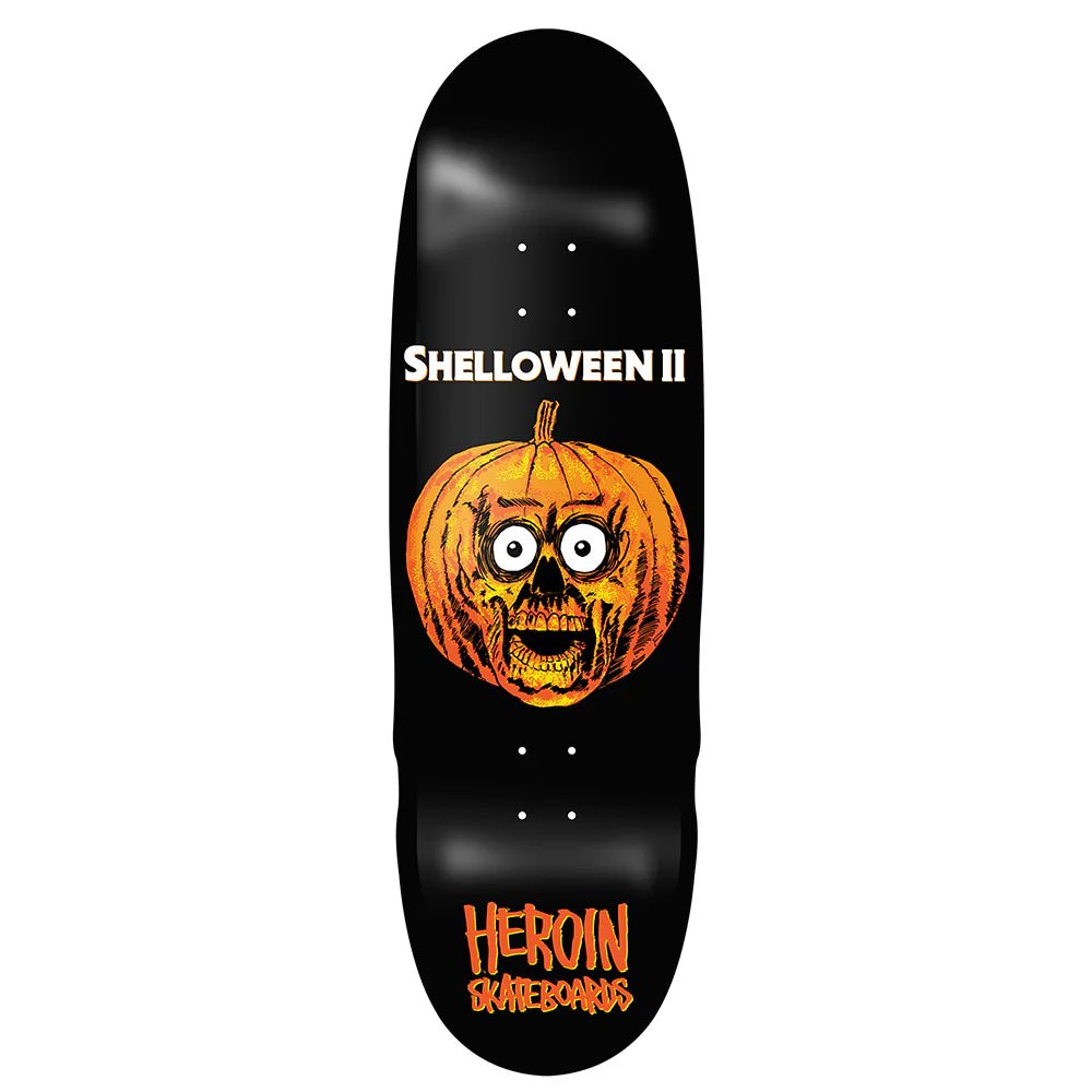 Heroin Shelloween 2 Deck 10.1" (Black Full Dip) - Skateboard - Decks