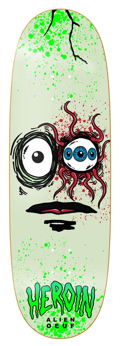 Heroin Space Egg 3 Deck 10.0" - Skateboard - Decks