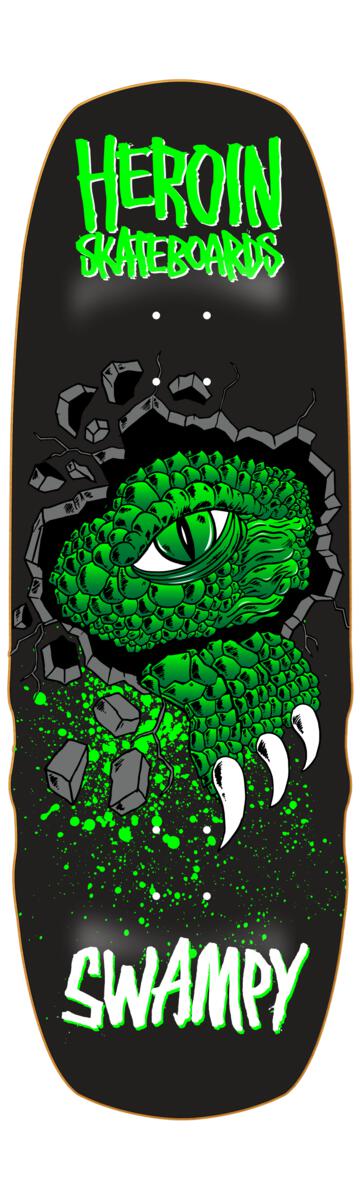 Heroin Swampy Alligator Shovel Deck 10.5" - Skateboard - Decks