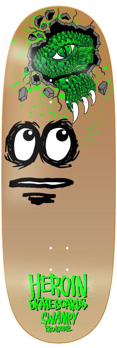 Heroin Swampy Egg 11.0" Deck - Skateboard - Decks