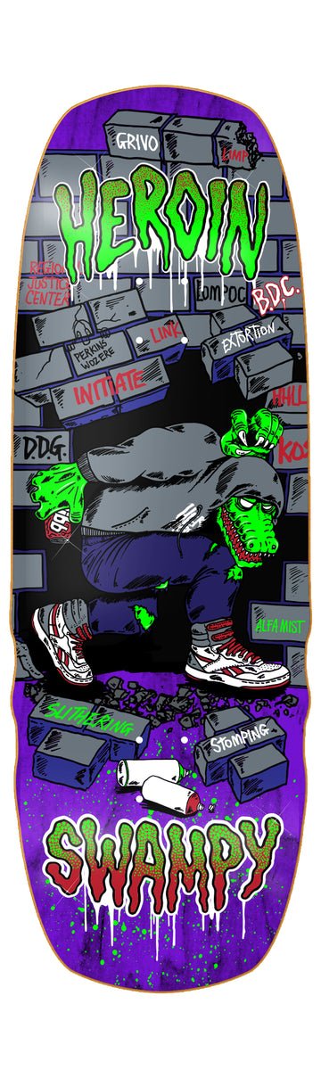 Heroin Swampy Stomp Deck 10.5" - Skateboard - Decks