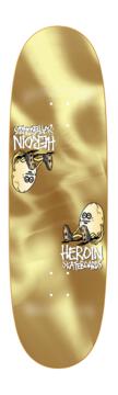 Heroin Symmetrical Egg Gold 9.25 - Skateboard - Decks