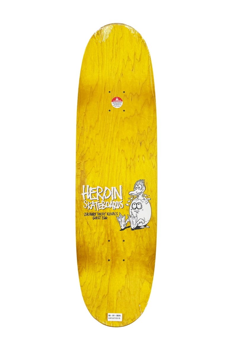 Heroin Zachary 'Ducky' 9.125" Kovacs Guest Egg Skateboard Deck - Skateboard - Decks