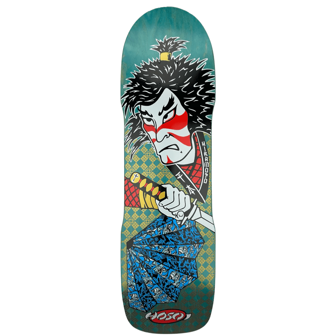 Hosoi Skateboards Lonny Hiramoto Samurai Deck 9"x32.5" Turquoise - 