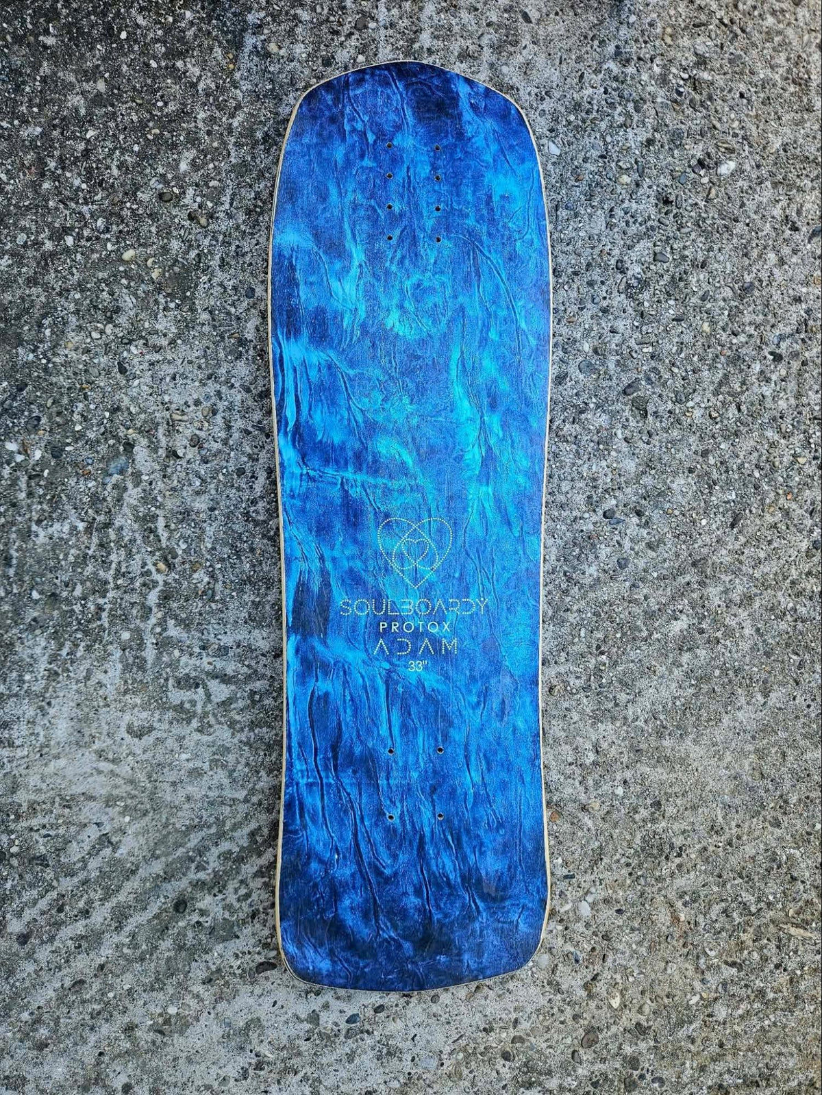 Soulboardiy ProtoX Adam 33 Blue Metallic Surfskate Deck