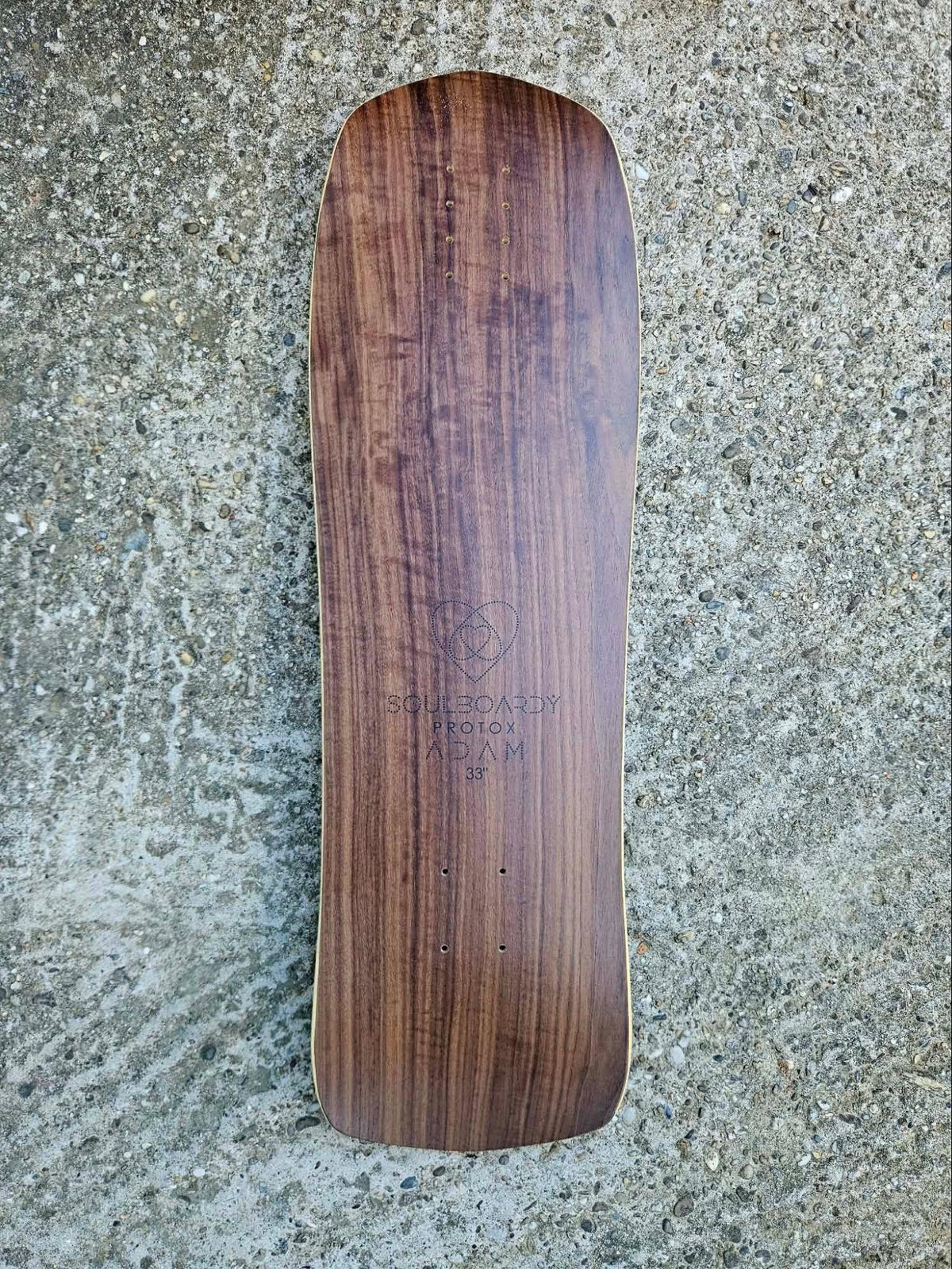 Soulboardiy ProtoX Adam 33 Walnut Surfskate Deck