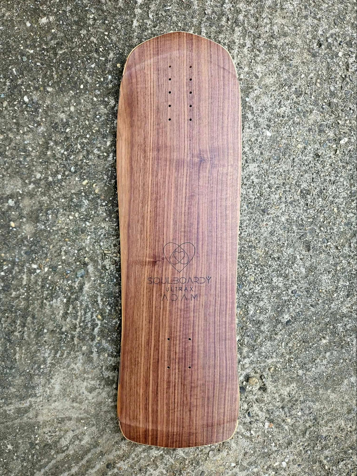 Soulboardiy UltraX Adam 34 Walnut Surfskate Deck 198