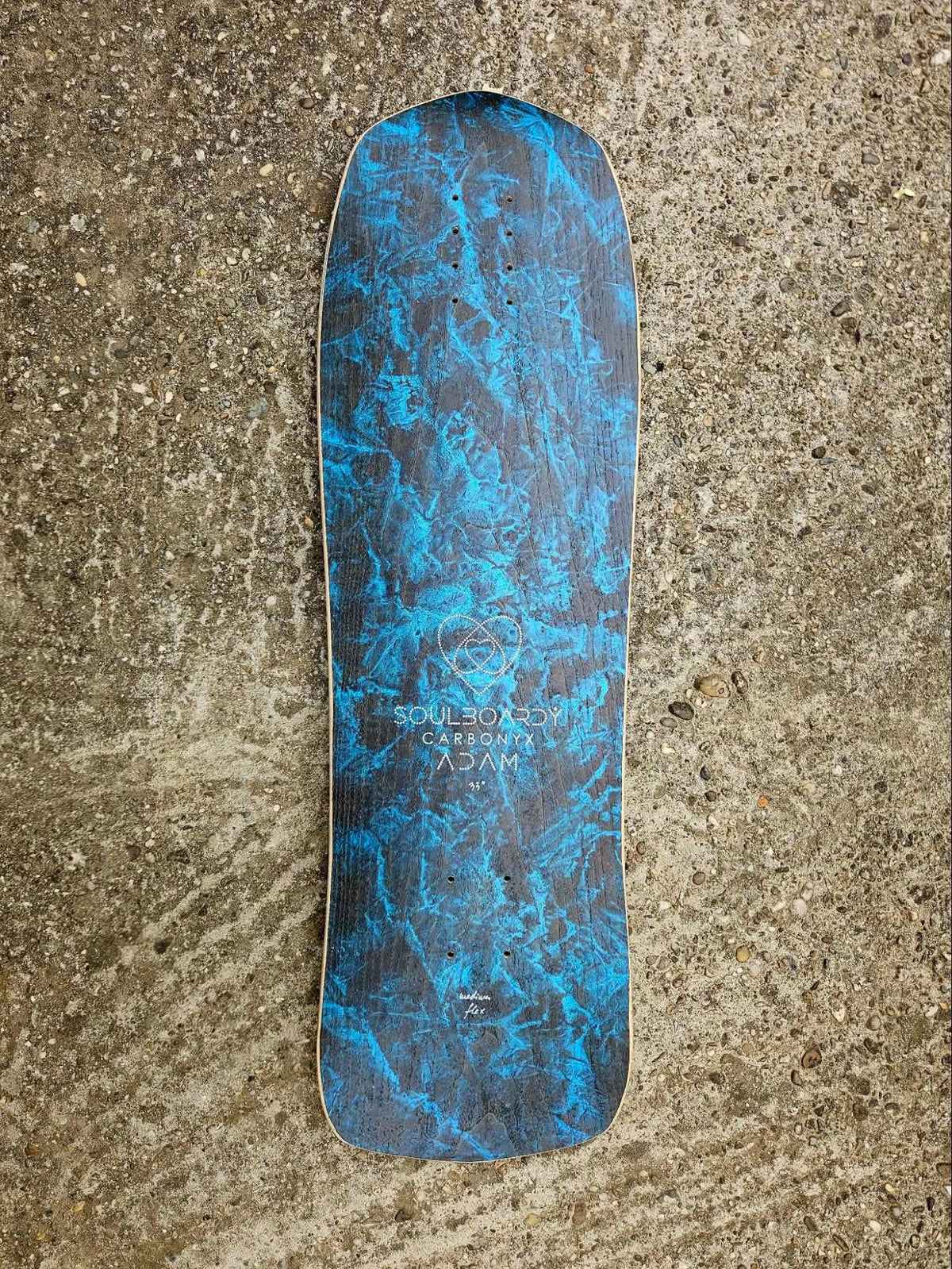 Soulboardiy Adam 34 Blue Art CarbonyX Surfskate Deck