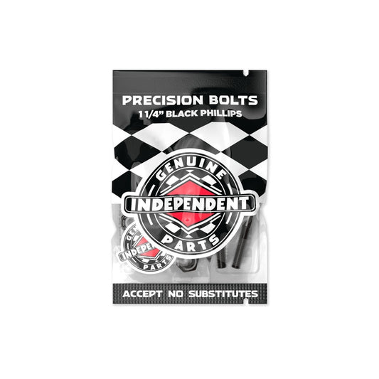 Independent Cross Bolts (Black) 1.25" Phillips - Skateboard - Hardware