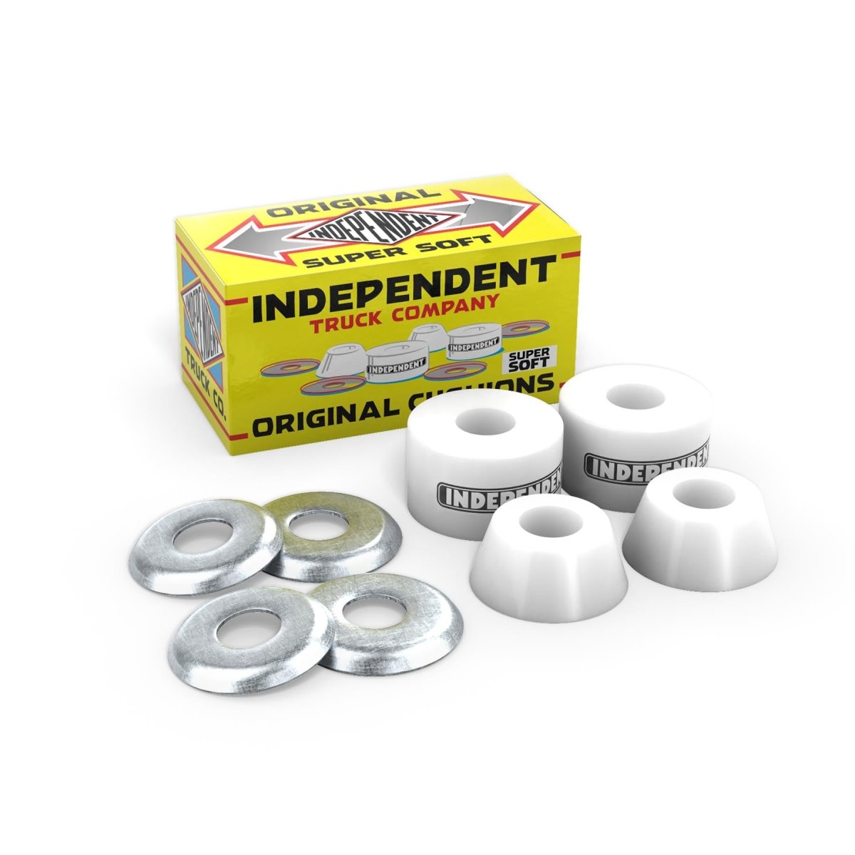 Independent Stage 4 Original Cushions Super Soft 88a (White) - Skateboard - Bushings