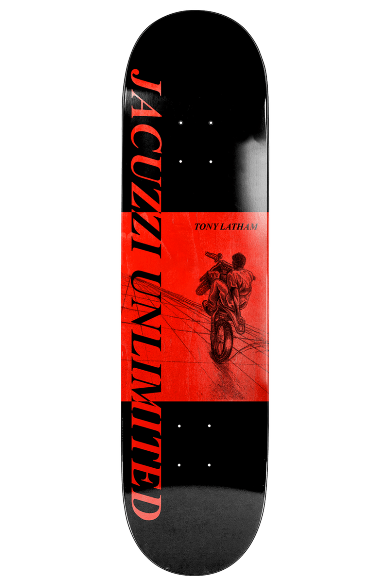 Jacuzzi Tony Latham Dirtbike 8.5" EX7 Deck - Skateboard - Decks
