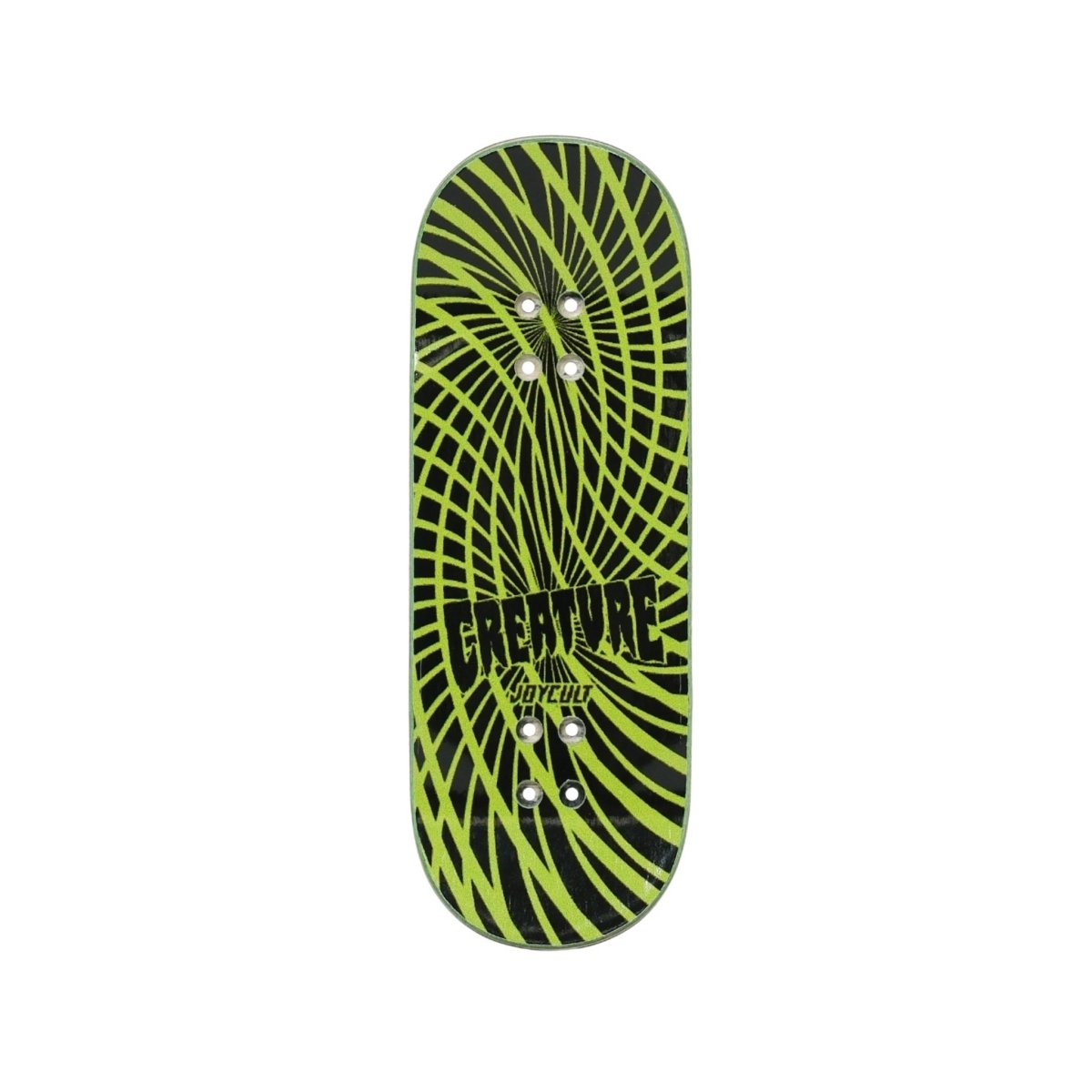 Joycult x Creature Gravette Hippie Skull 34MM Fingerboard Deck - Fingerboard - FB Decks