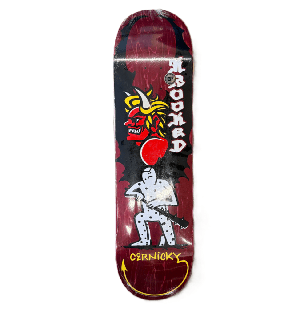 Krooked Cernicky Devil Ed 8.5" wb:14.25 - Skateboard - Decks