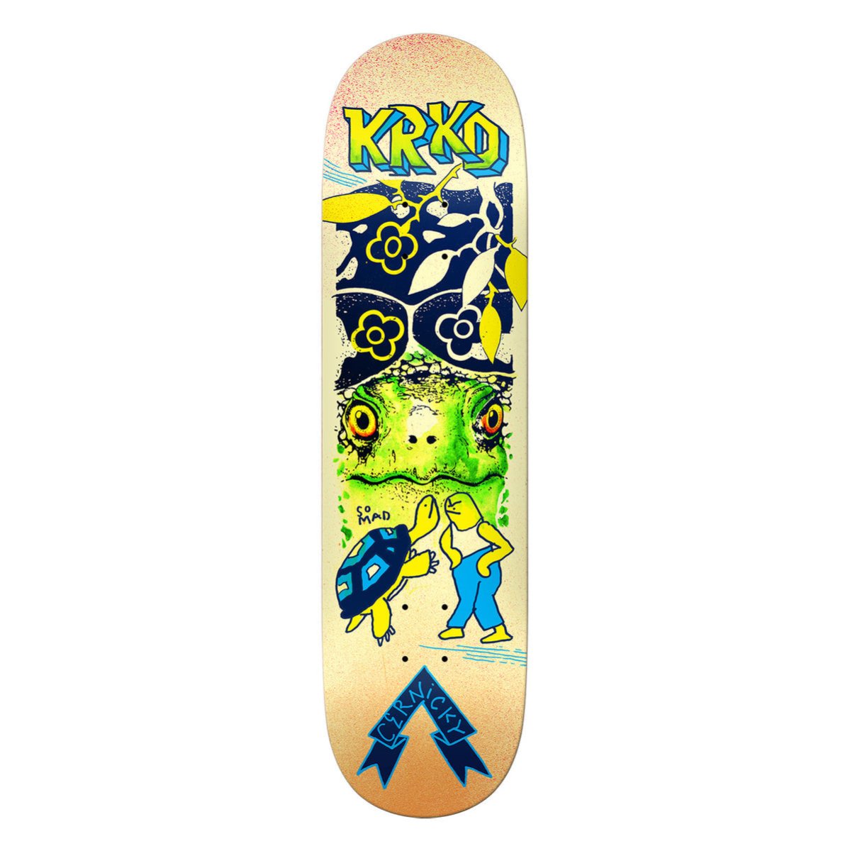 Krooked Cernicky Mad Turtle 8.5" Skateboard Deck - Skateboard - Decks