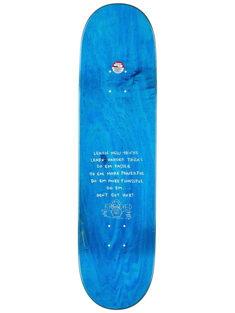 Krooked Cromer Neon Sticker 8.25" Deck Wb:14.38" - Skateboard - Decks