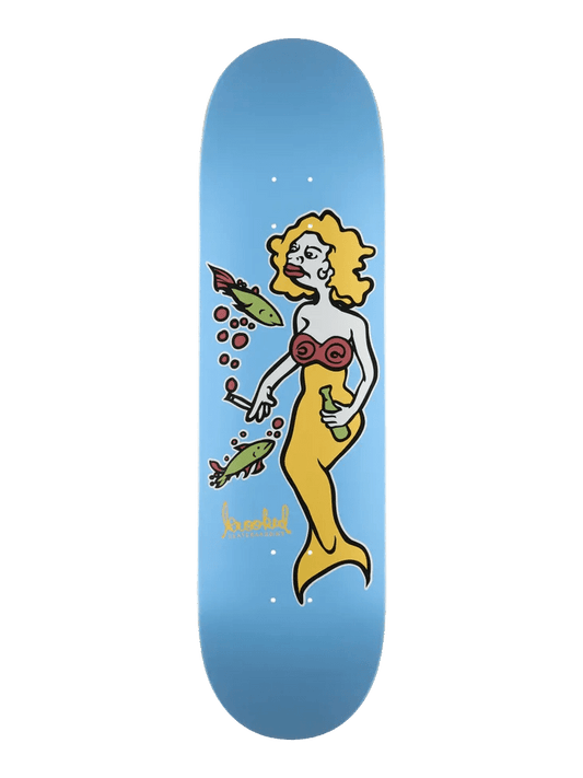 Krooked DBX Mermaid Light Blue 8.38" Skateboard Deck - Skateboard - Decks