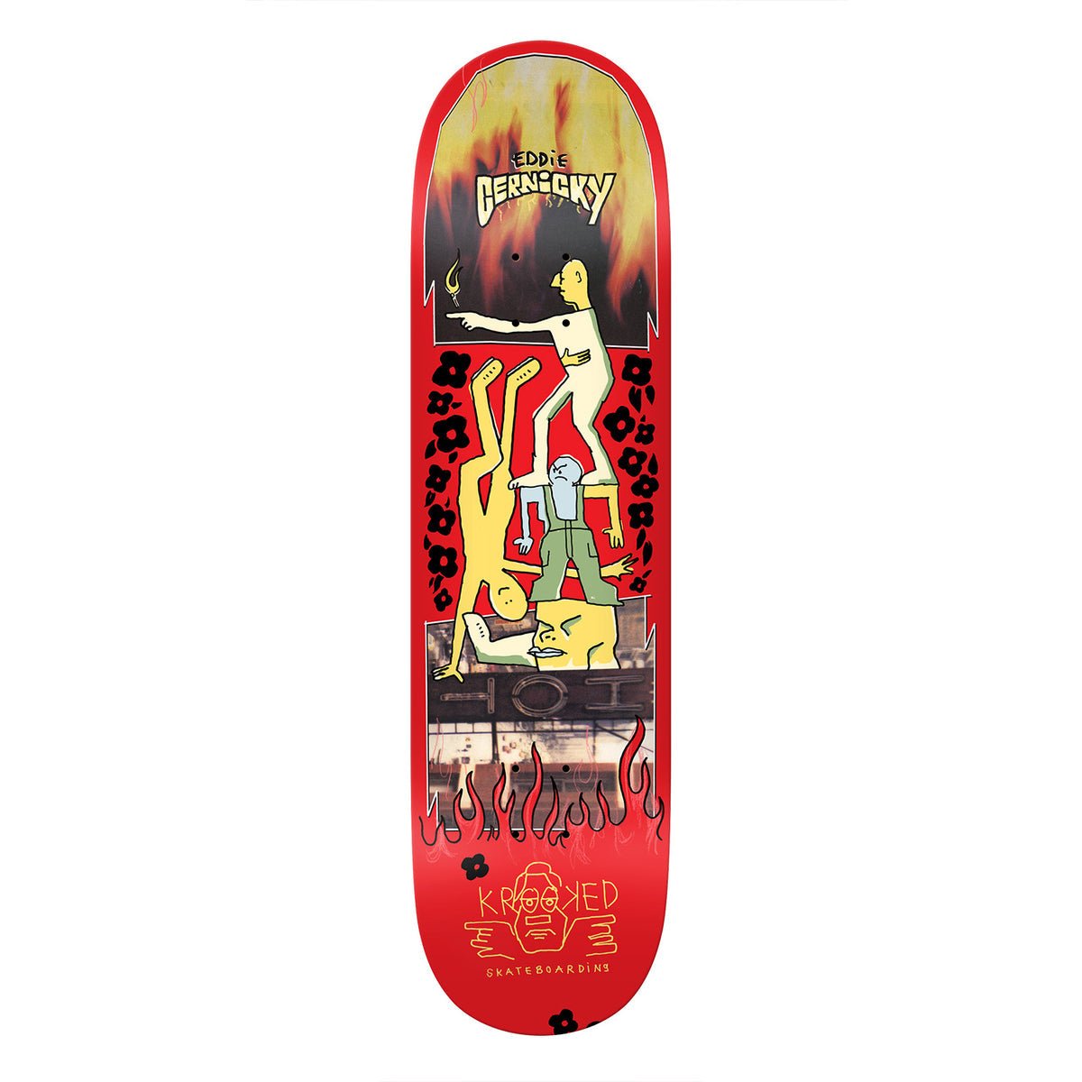 Krooked Eddie Cernicky Hot 8.25" Skateboard Deck - Skateboard - Decks