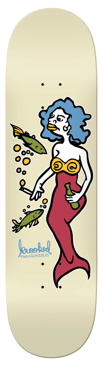 Krooked Gonz Mermaid 8.25" WB 14.38" Deck - Skateboard - Decks