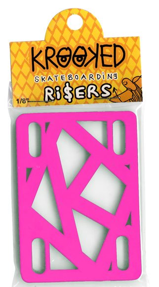 Krooked Risers 1/8 Pink - Skateboard - Risers
