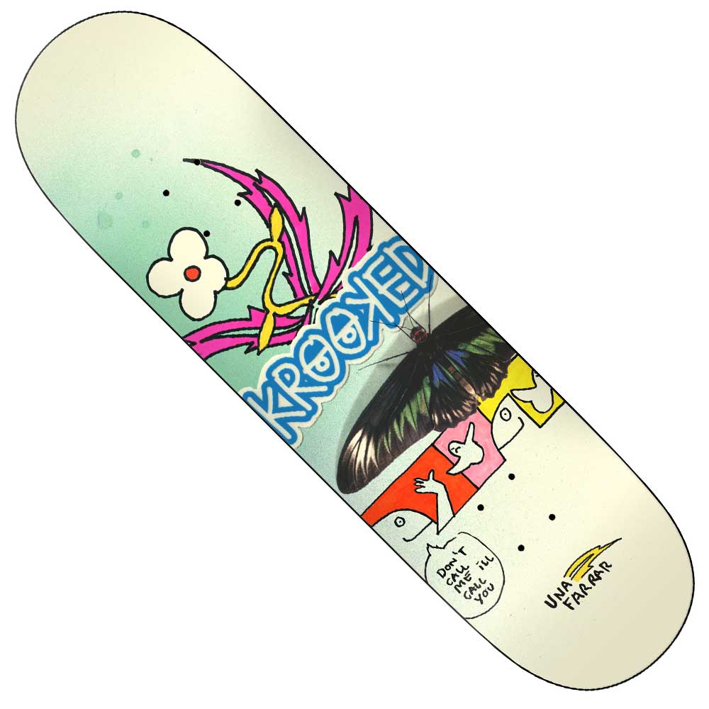 Krooked Una Butterfly Call 8.5" Wb 14.25wb - Skateboard - Decks