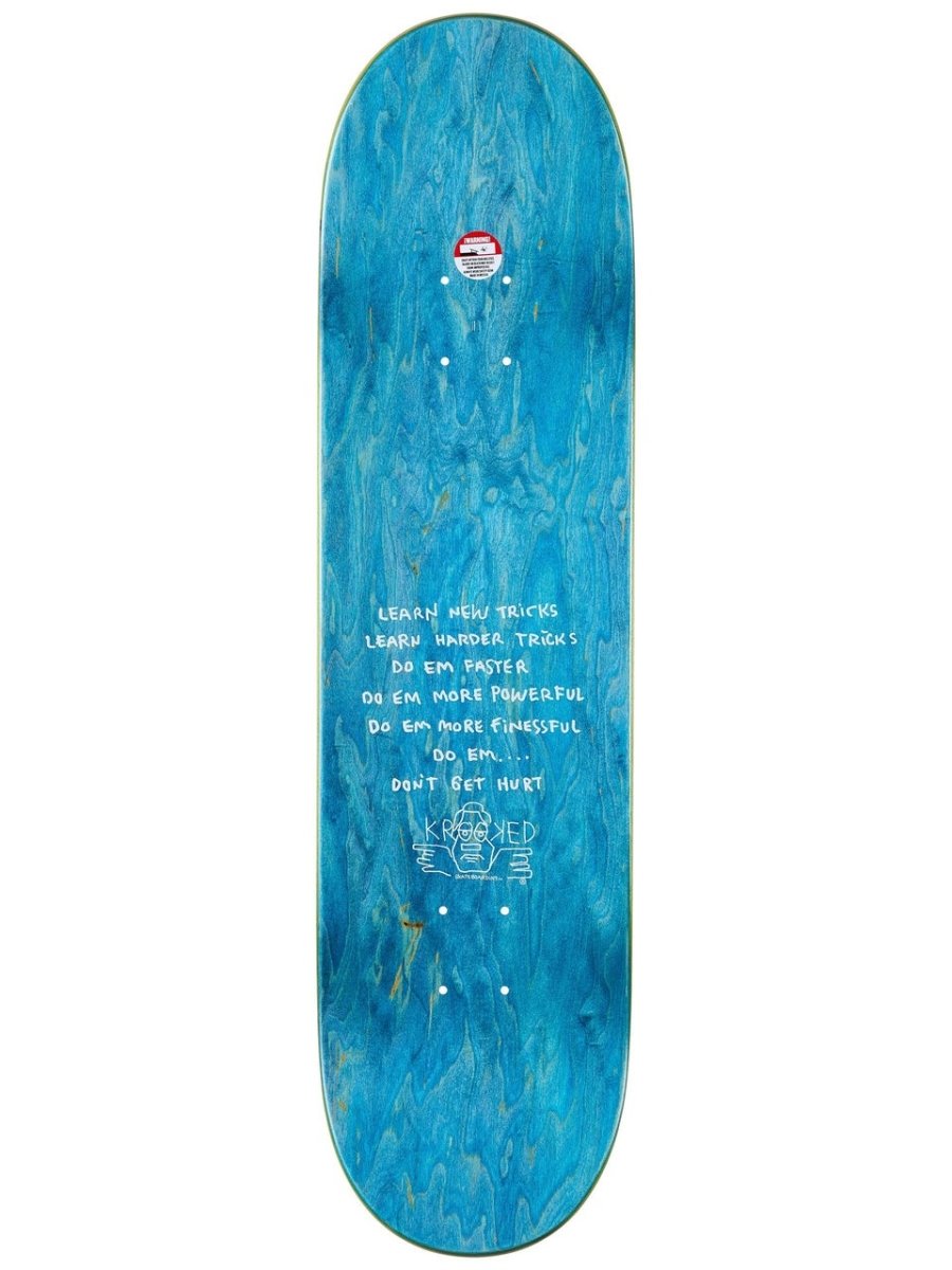 Krooked Worrest Chrome Zone Slick Twin Tail 8.3" Deck Wb:14.4" - Skateboard - Decks