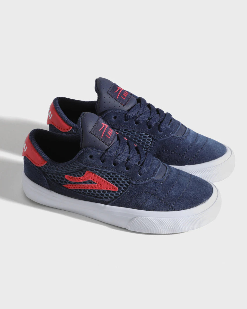 Lakai Kids Cambridge - Navy/Red Suede - Shoes - Kids Shoes