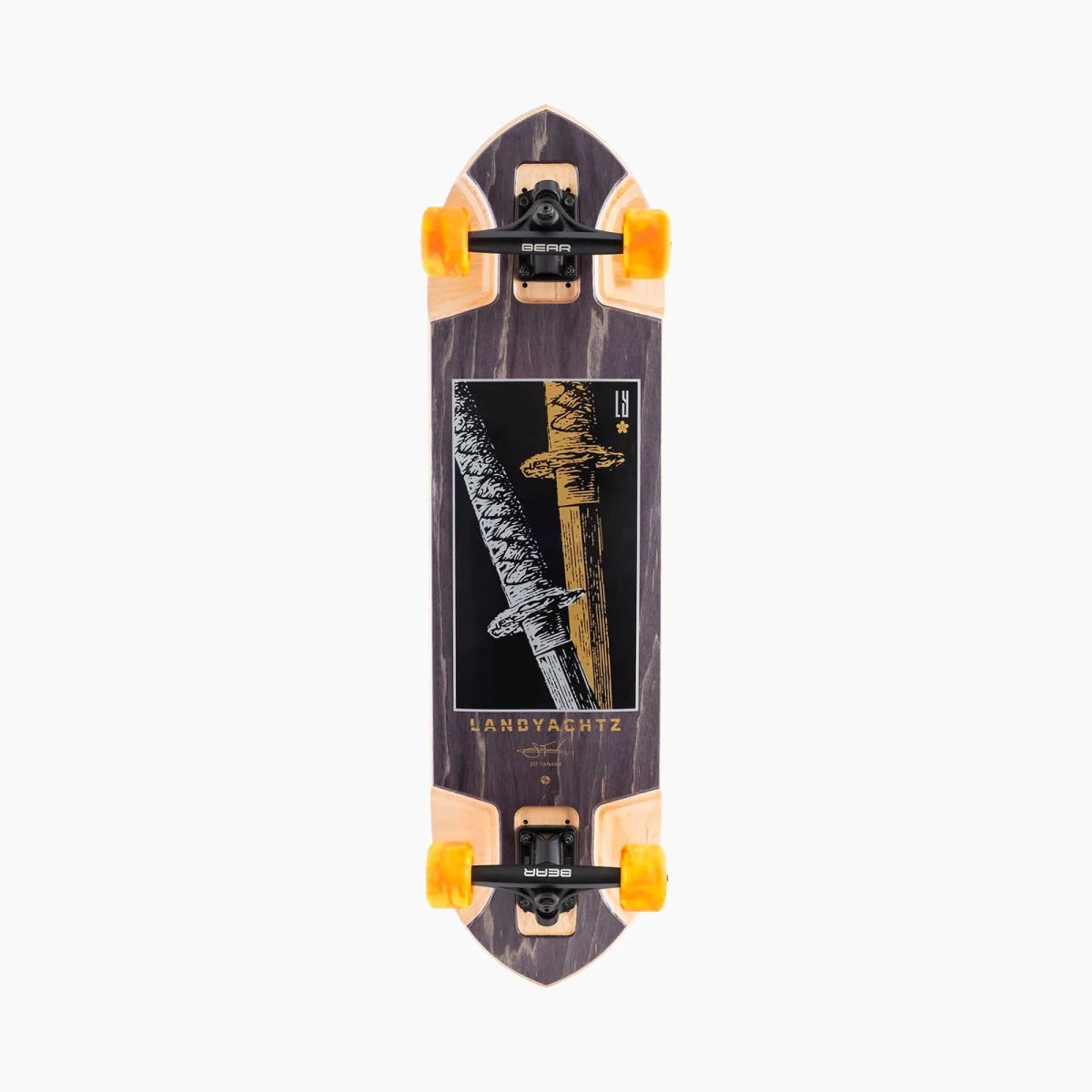 Landyachtz Katana Black Downhill Freeride Complete -