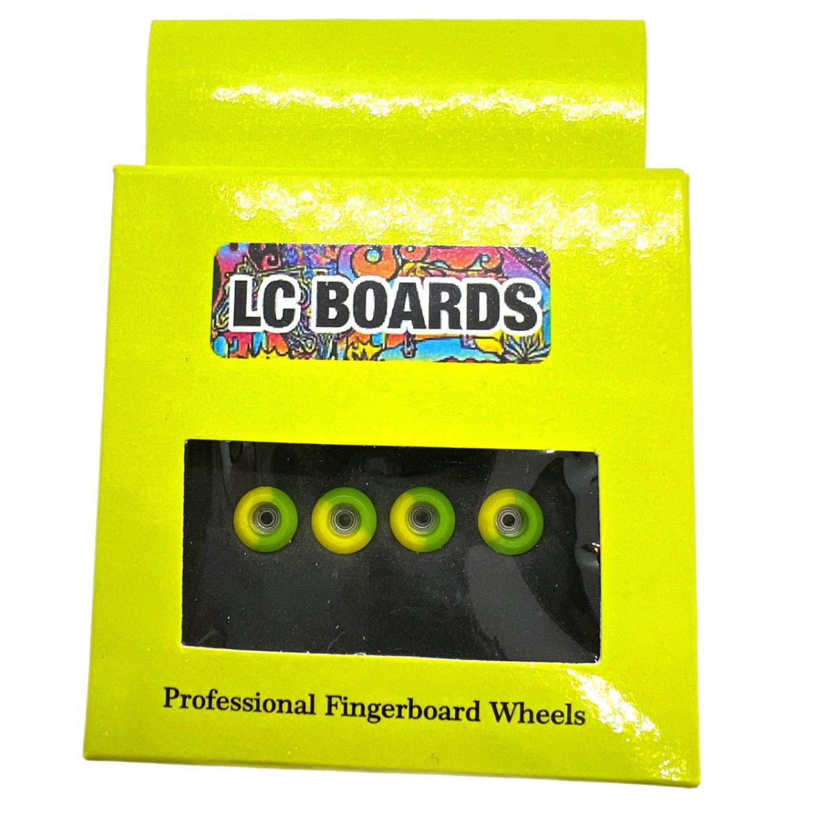 LC Boards FB Urethane 65D Wheels (Lemon Lime) - Fingerboard - FB Wheels