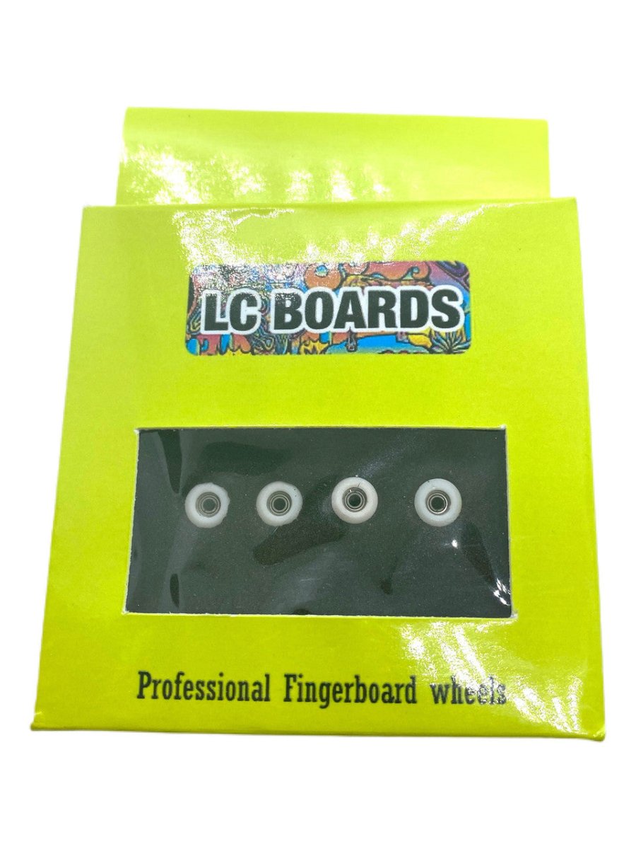 LC Boards Fingerboard Urethane 65D Mini Wheels (White) - Fingerboard - FB Wheels