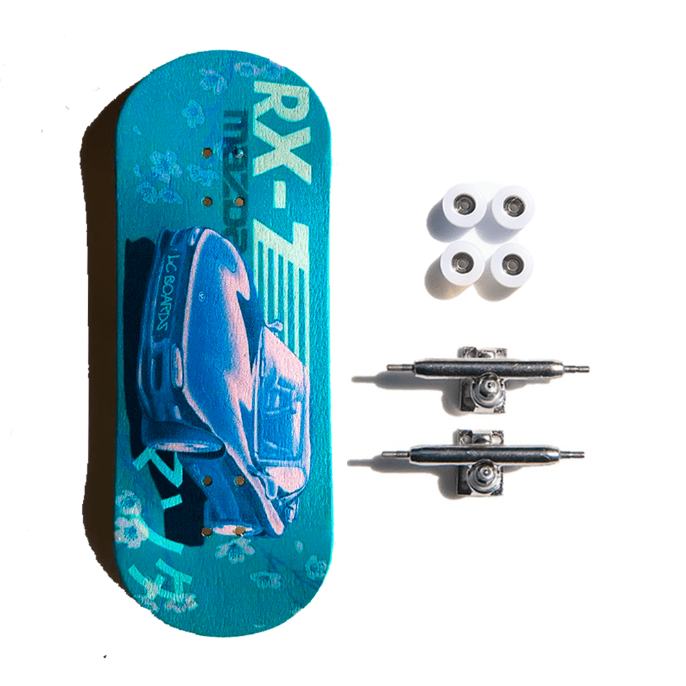 LC Boards Garage Series RX7 34mm Fingerboard Complete - Fingerboard - FB Complete