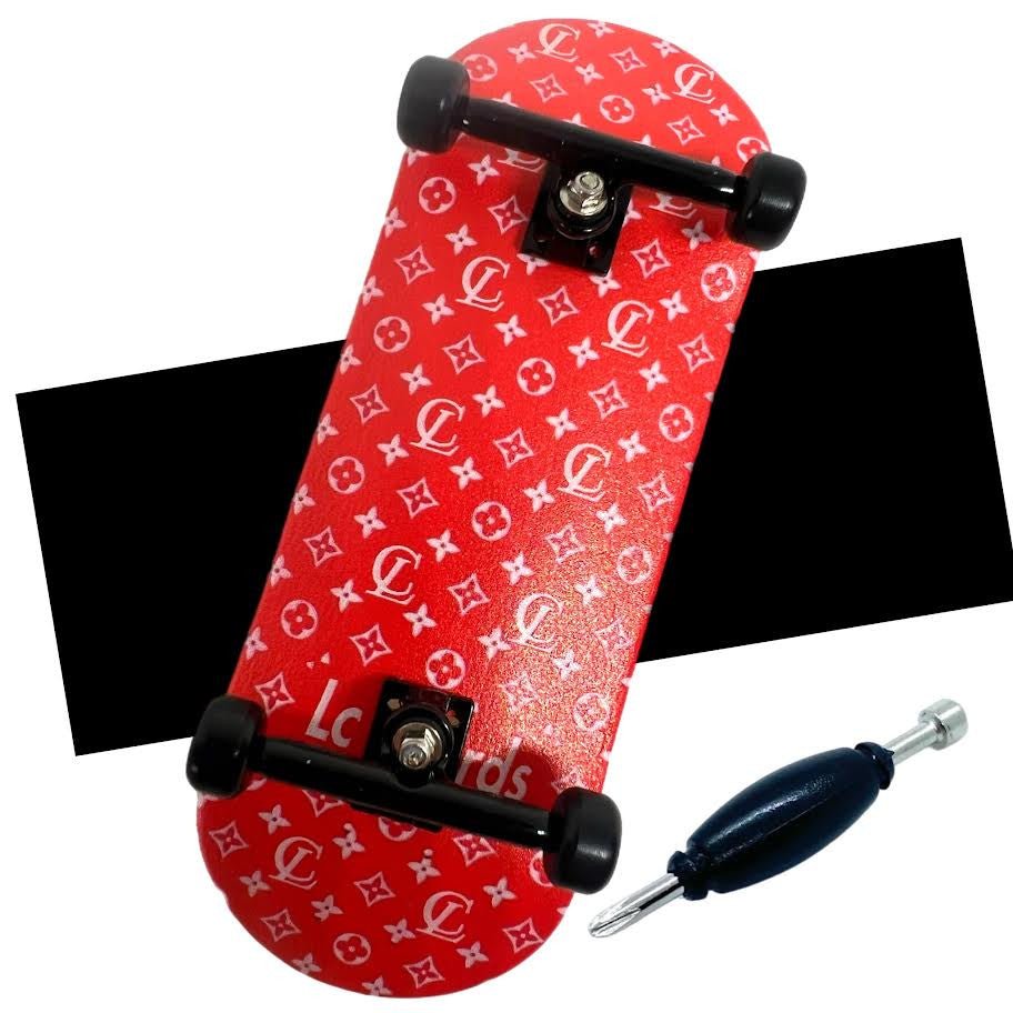 LC Boards Red LV 34mm FB Complete - Fingerboard - FB Complete