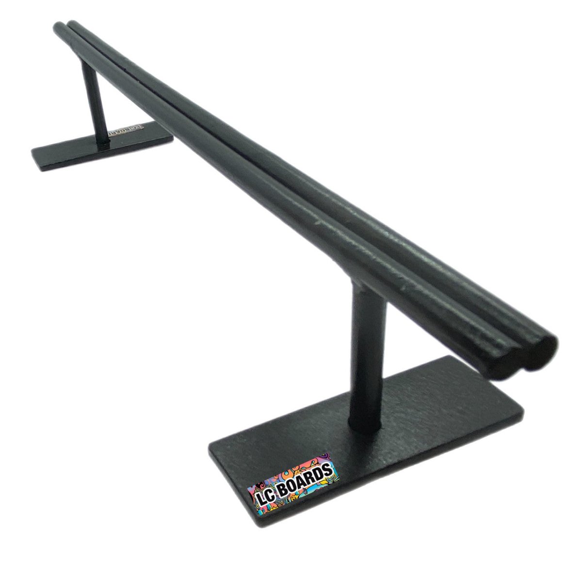 LC Boards Shot Gun Rail (Steel Black) - Fingerboard - FB Ramps