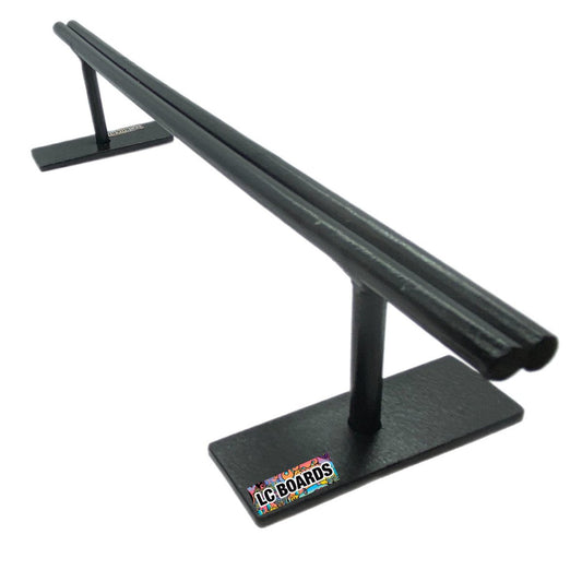 LC Boards Shot Gun Rail (Steel Black) - Fingerboard - FB Ramps