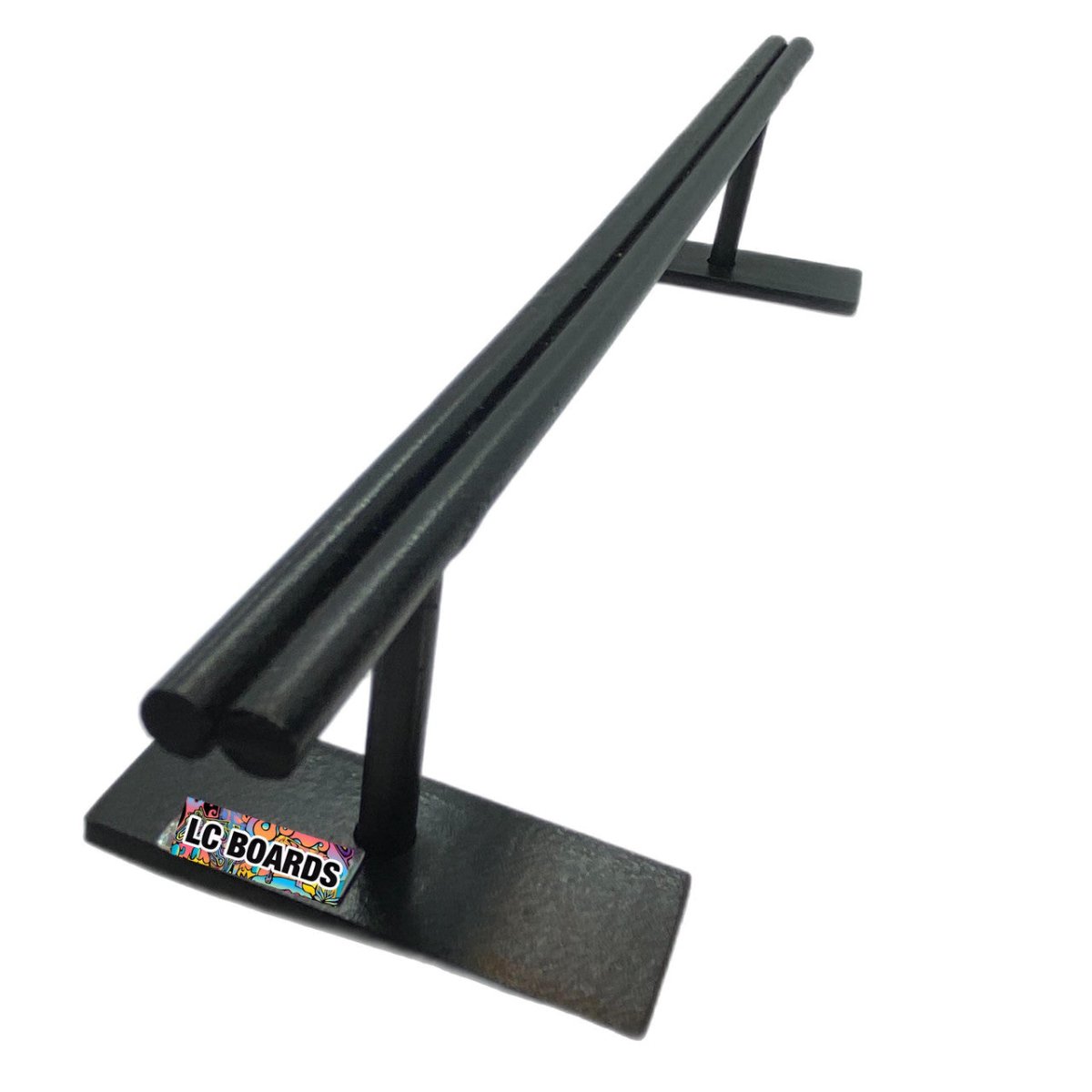 LC Boards Shot Gun Rail (Steel Black) - Fingerboard - FB Ramps