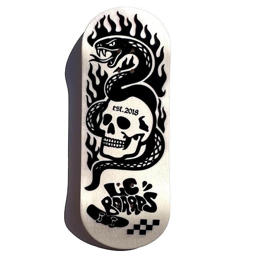 LC Boards Skull Graphic 34mm FB Complete - Fingerboard - FB Complete