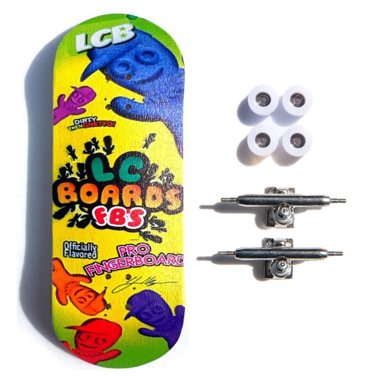 LC Boards Sour Patch 34mm FB Complete - Fingerboard - FB Complete