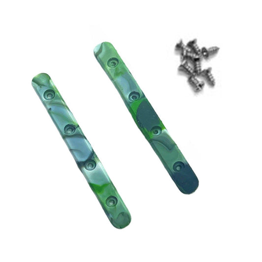 LC Boards Swirl Board Rails (Green/Black/White) - Fingerboard - FB Accessories